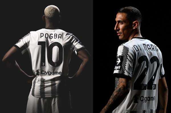 Paul Pogba Nomor 10, Angel Di Maria Angka 22