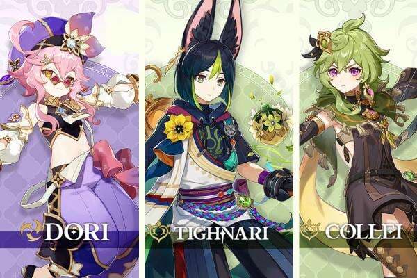 Tighnari, Collei, dan Dori adalah 3 Karakter Baru di Genshin Impact 3.0?