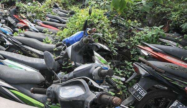 Penampakan Ribuan Motor Sitaan, Belum Diambil Pemilik dari Tahun 2004