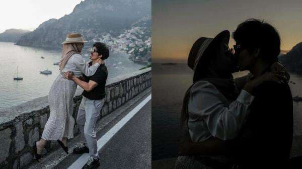 Potret Liburan Aurel Hermansyah dan Atta Halilintar di Italia, Pose Romantis Jadi Sorotan