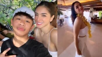 6 Potret Angel Karamoy Pakai Tanktop Putih Liburan di Bali, Netizen: Hot Mama Makin Kinclong!