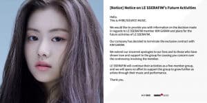 Resmi! Kim Garam Keluar dari LE SSERAFIM dan HYBE Putuskan Kontrak