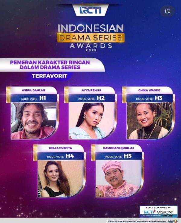 Nomine Indonesian Drama Series Awards 2022, Della Puspita Paling Sering Menghiasi Cover Majalah