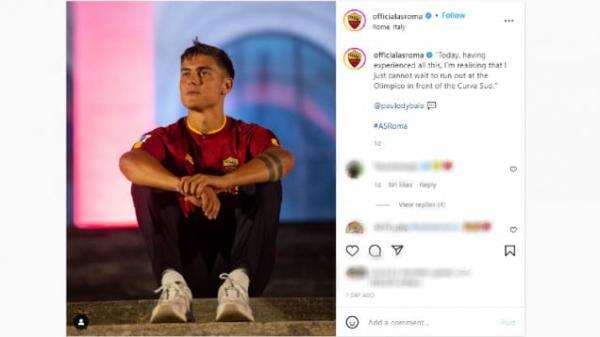 Gabung AS Roma, Paulo Dybala Boyong Kekasih Cantiknya ke Mansion Super Mewah