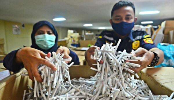 Jutaan Rokok Ilegal Diamankan, Kerugian Negara Ditaksir Capai Rp1,2 Miliar