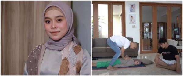 Momen Lesty Kejora saat pijat, bayangannya di lantai terasa janggal