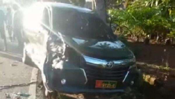 Mobil Berpelat TNI AD Kecelakaan di Bangka Barat, Pengemudi Berbaju Hijau Loreng Terluka