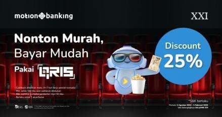 Nonton Bioskop Kini Lebih Hemat dan Praktis Pakai QRIS MotionBanking