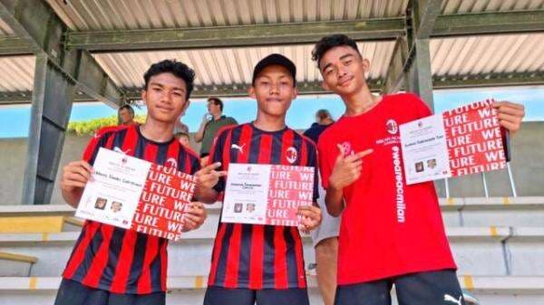 Keren! 3 Pesepak Bola Muda Sulawesi Utara Lolos Seleksi di Akademi AC Milan