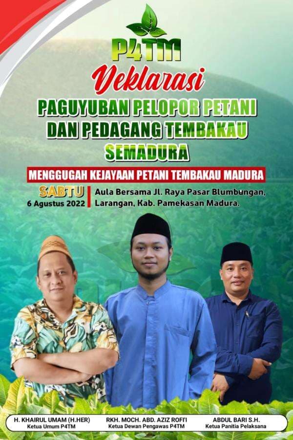 Deklarasi P4TM “Menggugah Kejayaan Petani Tembakau Madura”