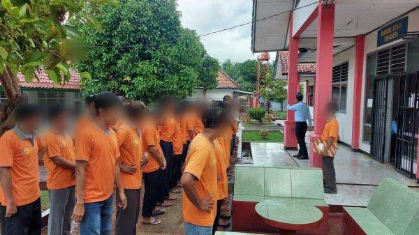 Apel Didepan Ruang Bengkel Kerja Lapas Kota Agung