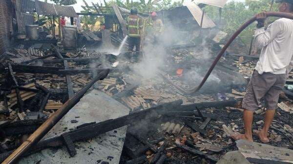 Ditinggal Berdagang, Rumah di Tegal Ludes Terbakar