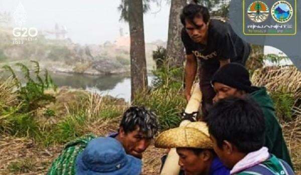 Daki Gunung Rinjani, Turis China Terpeleset Jatuh hingga Tak Bisa Jalan