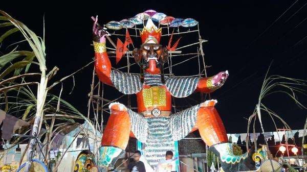 Patung Thai Se Ja Senilai Rp40 Juta Dibakar Tengah Malam Saat Sembahyang Rebut