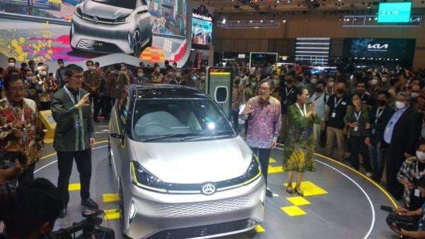 Ayla EV Percantik Booth Daihatsu di GIIAS 2022