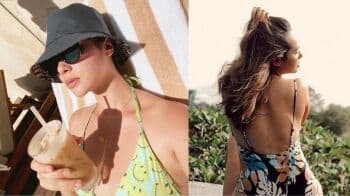 6 Potret Seksi Pamela Bowie Berbalut Bikini Bikin Mata Susah Kedip!