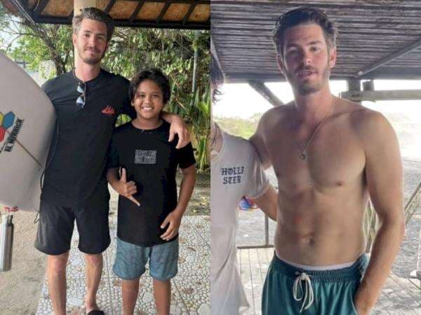 Andrew Garfield di Bali, Fans Kaget dengan Tubuh Kekarnya Mirip di Film 'Spider-Man'
