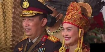 Sosok Istri Kapolri Listyo Prabowo, Curi Perhatian saat HUT RI ke 77