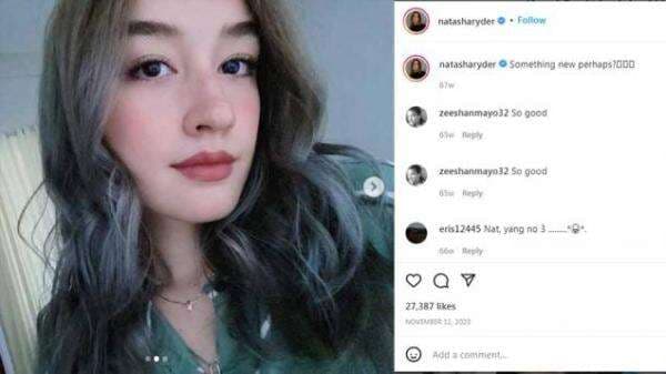 Pakai Bikini Cokelat, Natasha Ryder Seksi Memesona Berjemur di Laut Bali