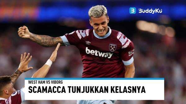 West Ham vs Viborg: Debut, Scamacca Langsung Cetak Gol