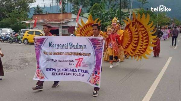 Kirab Budaya Terbesar di Bumi Patowonua, Ribuan Pelajar Tampilkan Busana Unik