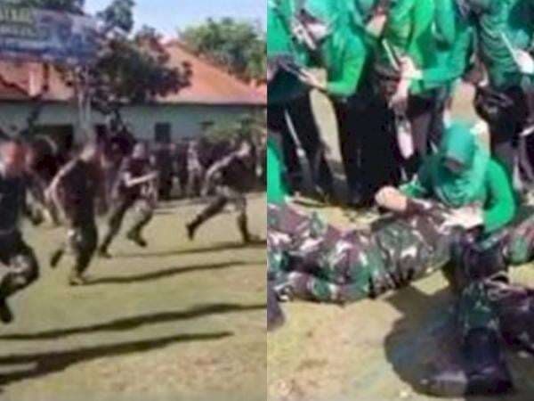 Ngakak, Momen TNI Ikut Lomba Nyusu sama Ibu, Yang Tadinya Gagah Seketika Jadi Manja