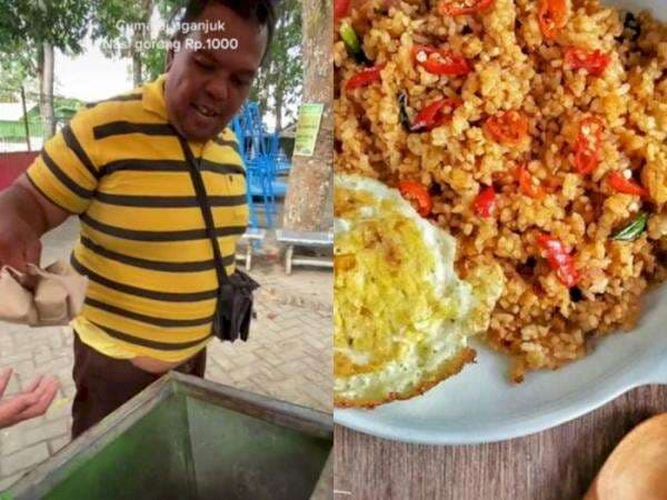 Bapak ini Jual Nasi Goreng Harganya Seribu Rupiah, Lebih Murah dari Biaya Parkir!