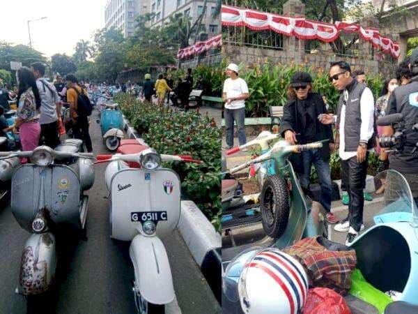 Potret Keseruan Pesta Anniversary Vespa 60s Jabodetabek: Satu Vespa Sejuta Saudara!