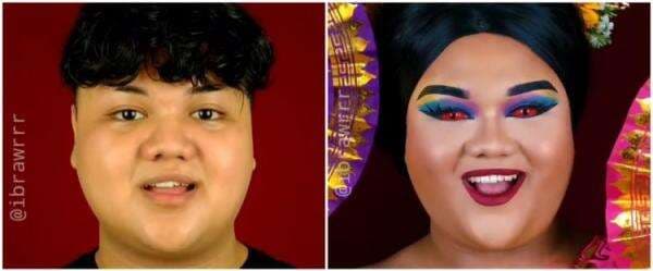 Pria Buat Transformasi Makeup Berbagai Daerah, Hasilnya Bikin Melongo