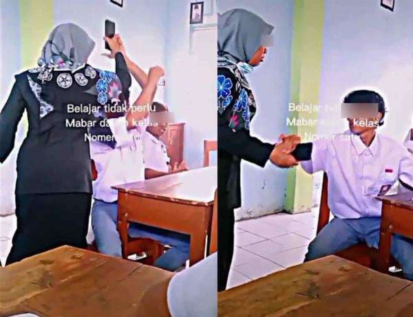 Viral! Video Seorang Siswa Melawan Guru Saat Kepergok Main HP, Warganet: Miris Lihatnya