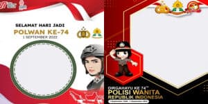 15 Link Twibbon Bingkai Ucapan HUT Polwan ke-74, Cocok untuk Profil WA dan Facebook
