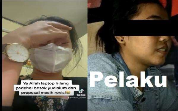 Viral Laptop Mahasiswi Dicuri saat Akan Sidang Skripsi, Pelaku Teman Sekamar yang Antar Lapor Polisi Viral Laptop Mahasiswi Dicuri saat Akan Sidang Skripsi, Pelaku Teman Sekamar yang Antar Lapor Polisi