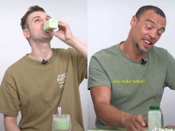 Reaksi Bule saat Cobain Minum Jus Kacang Hijau, Ada yang Kalap dengan Sekali Tenggak