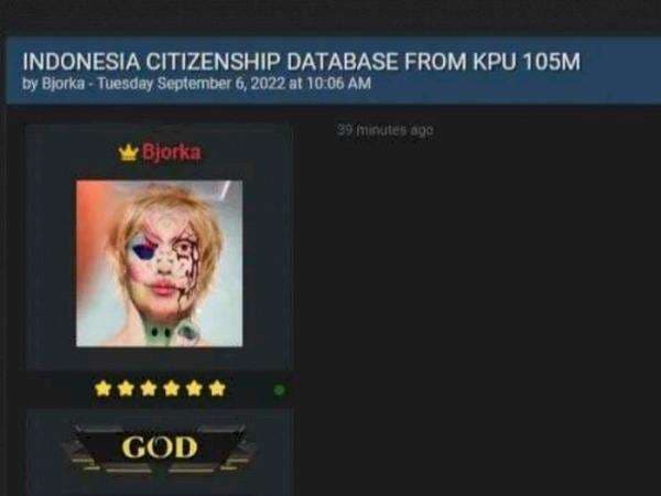 Usai Sebut Kominfo Idiot, Hacker Bjorka Diduga Bocorkan 105 Juta Data Penduduk Milik KPU