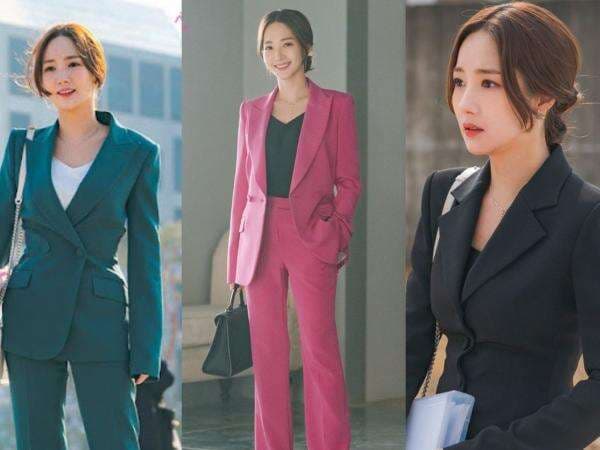 Dari Formal hingga Casual, Yuk, Intip Inspirasi Outfit 'Ngantor' ala Park Min-young di Berbagai Drama!