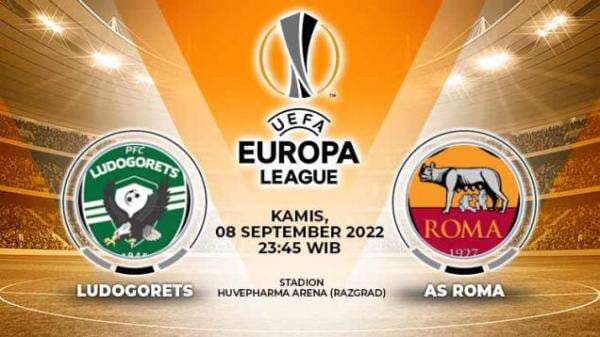 Link Live Streaming Liga Europa: Ludogorets vs AS Roma