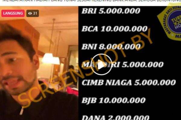 Nagita Slavina dan Raffi Ahmad Bagi-Bagi Duit, Jangan Percaya, Hoaks! Nagita Slavina dan Raffi Ahmad Bagi-Bagi Duit, Jangan Percaya, Hoaks!