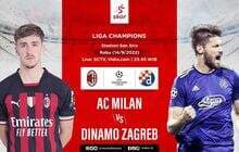 Hasil AC Milan vs Dinamo Zagreb: Menang 3-1, I Rossoneri Pimpin Klasemen