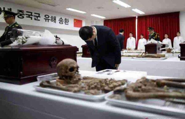 China Bawa Pulang 88 Jasad Tentara Mereka yang Tewas Semasa Perang Korea