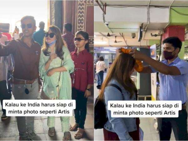 Momen WNI Dimintai Foto Orang India saat Liburan ke Taj Mahal, Mendadak Jadi Artis