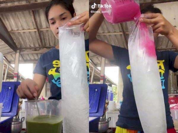 Viral Es Raksasa ala Thailand yang Bikin Publik Penasaran, Itu Ada Rasanya Nggak?