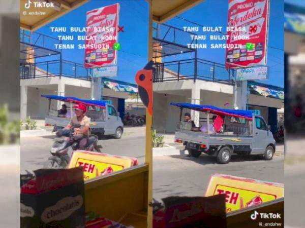 Kocak! Mobil Tahu Bulat Ini Pakai Suara Gus Samsudin: Ho'oh Tenan