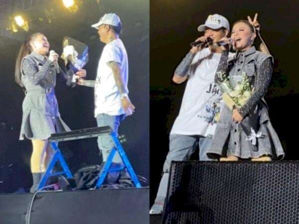 Reza Arap dan Rossa Dituduh Selingkuh karena Ngasih Bunga di Konser, Netizen Gak Yakin