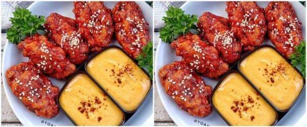 Cara membuat fire chicken wings &amp; cheese sause, pedasnya nampol