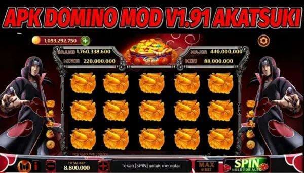 Tanpa Password! Link Download Apk Mod Higgs Domino RP dan N V1 91 X8 Speeder Tema Akatsuki Full Musik Original
