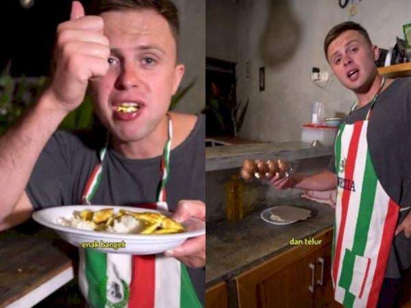 Mirip Anak Kost, Bule Ini Jadikan Telur dan Sosis buat Menu Makan di Akhir Bulan