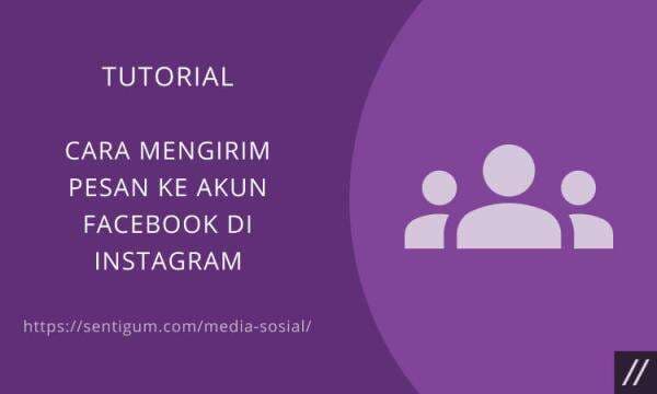 Cara Mengirim Pesan ke Akun Facebook di Instagram