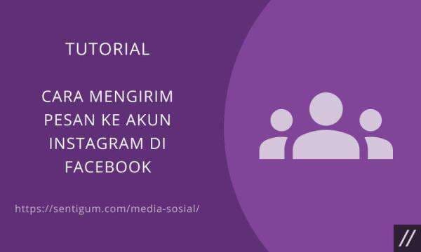 Cara Mengirim Pesan ke Akun Instagram di Facebook