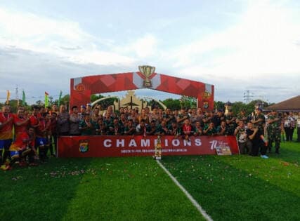 Lamtim Juarai Piala Danrem, Peserta Mini Soccer Doakan Korban Kanjuruhan