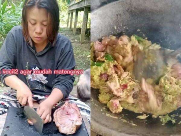 Viral di TikTok, Wanita Dayak Bagikan Resep Rica-Rica Monyet, Netizen Ogah Recook